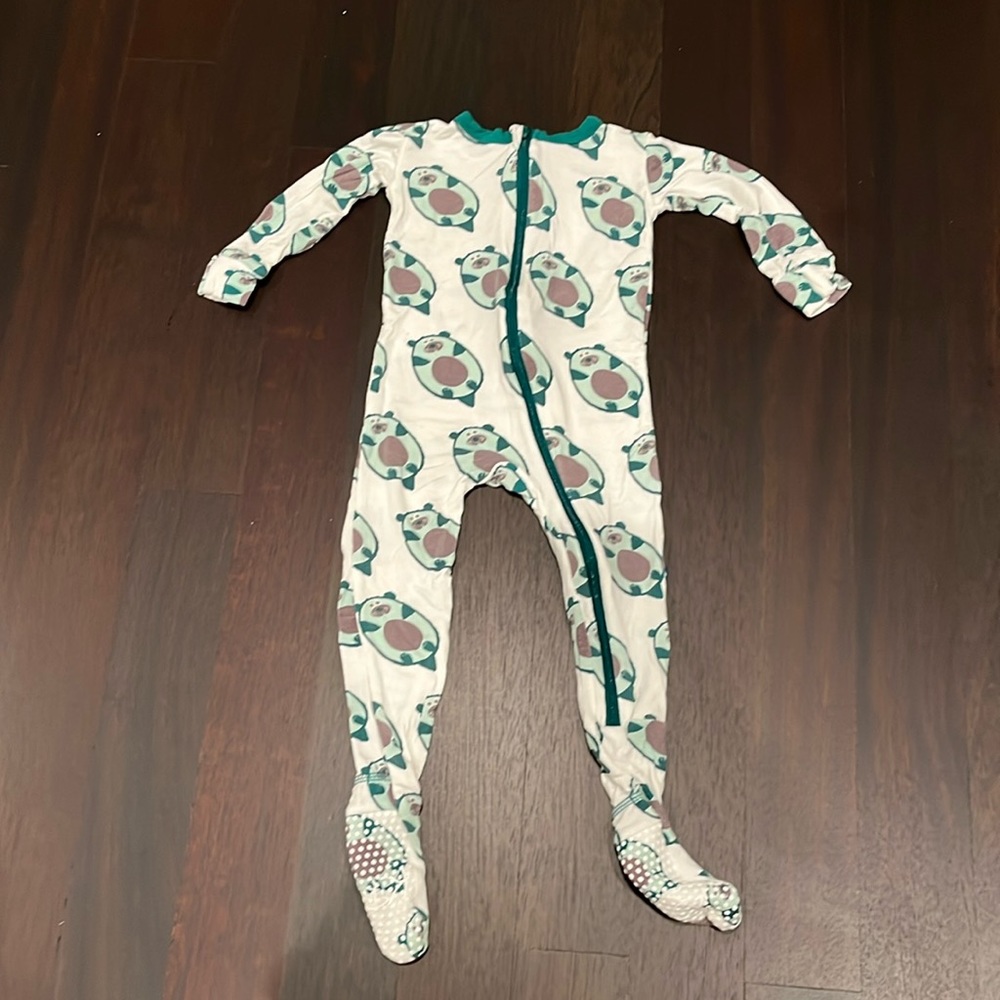 NWOT Kickee Pants long sleeve zip footie